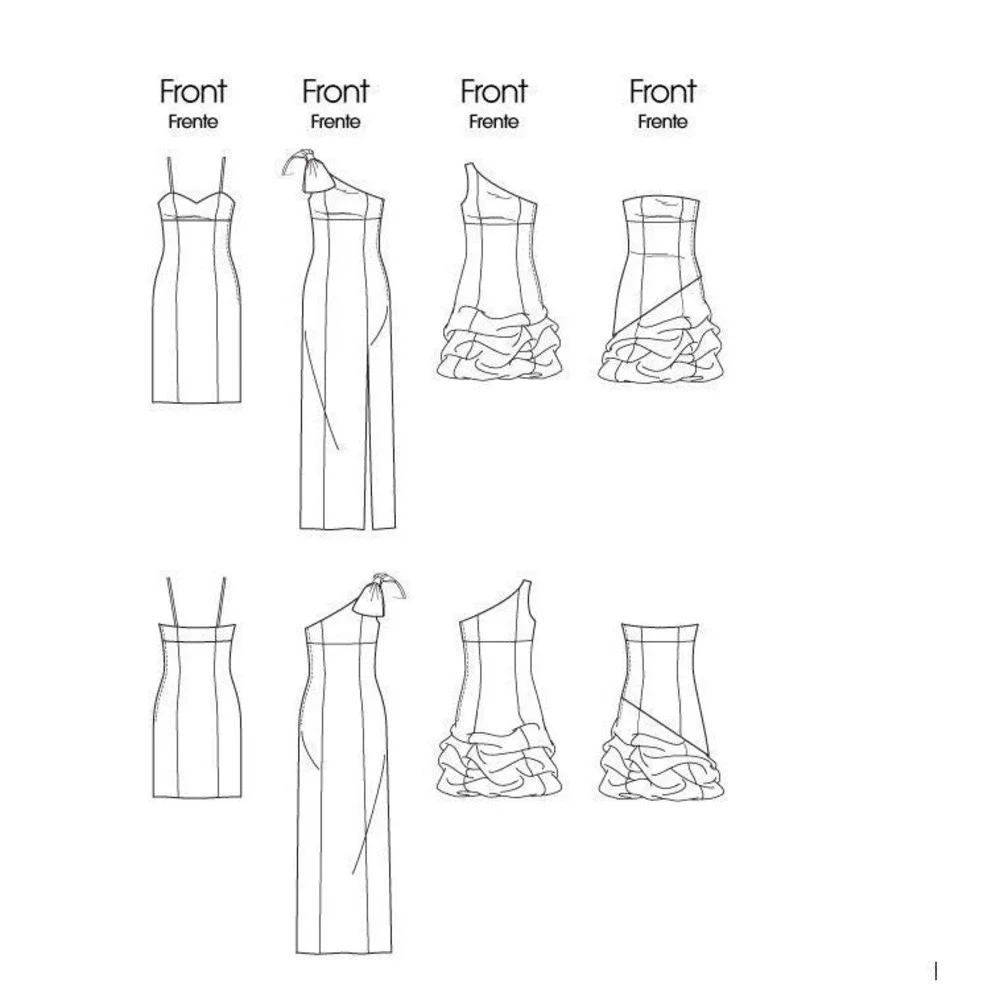 McCalls Sewing Pattern 6283 MP417‎ Dress Gown Prom Teen Adult Size 6-12